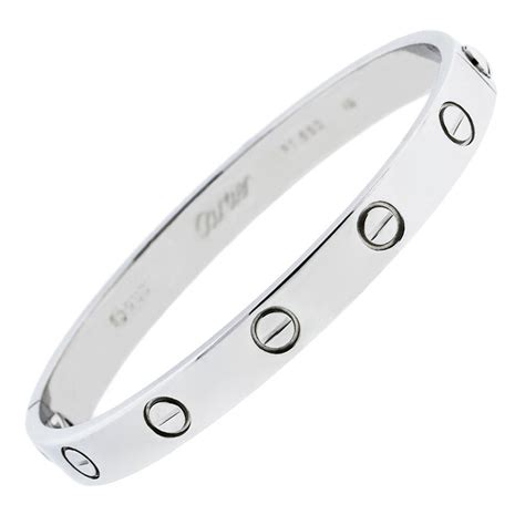 cartier platinum love bracelet|authentic cartier love bracelet.